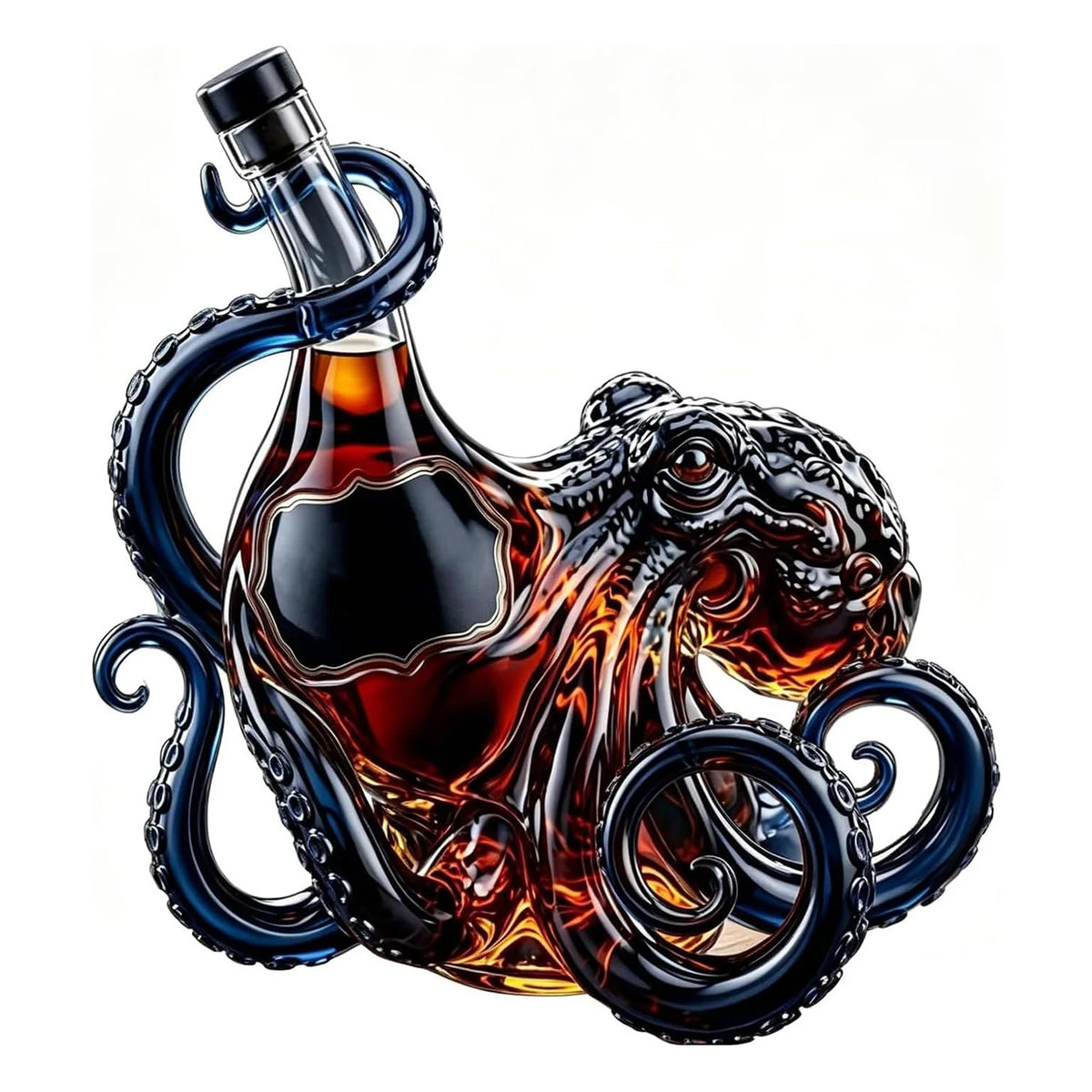 Octopus Glass Decanter, 350ml