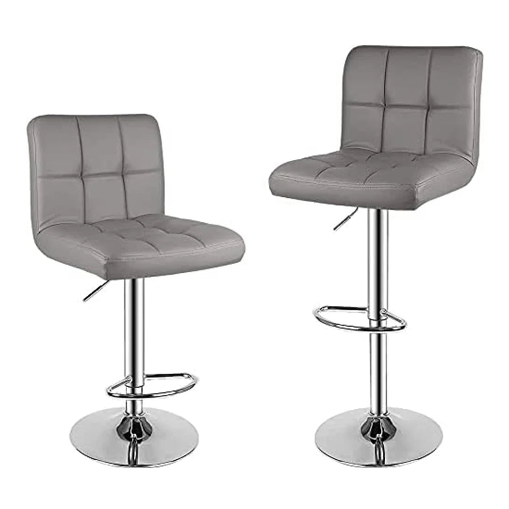 Kensington Swivel Bar Stools Set of 2, PU Leather