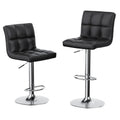 Kensington Swivel Bar Stools Set of 2, PU Leather