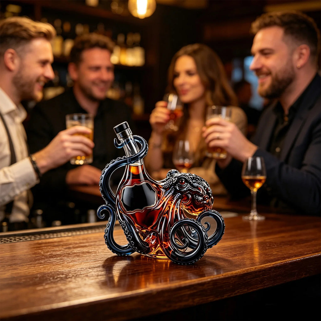 Octopus Glass Decanter, 350ml