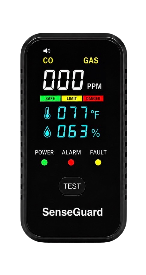 SenseGuard Pro — Real-Time CO & Gas Detection That Alerts You First