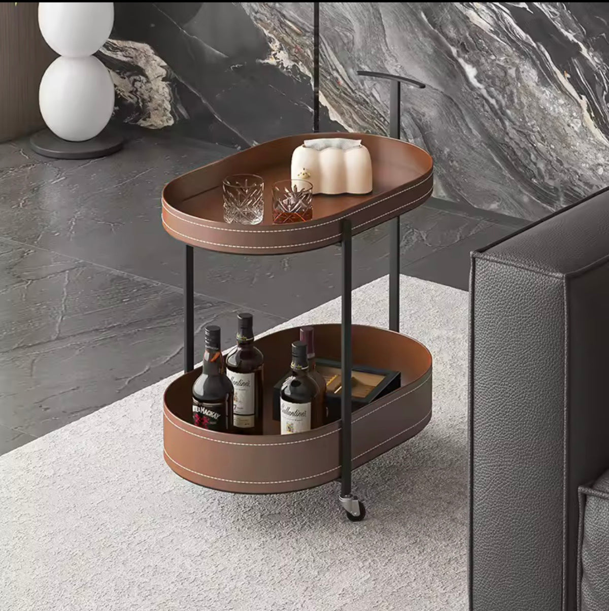 Italian-Style Drinks Trolley Table