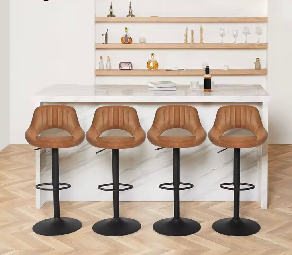 Covent Garden Swivel Bar Stools Set of 2, Height Adjustable