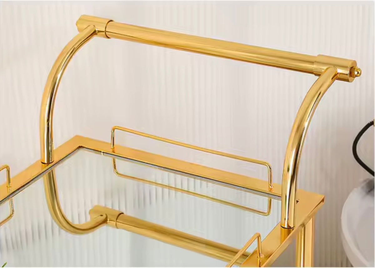 Three-Tier Drinks Trolley, Mobile Bar Cart