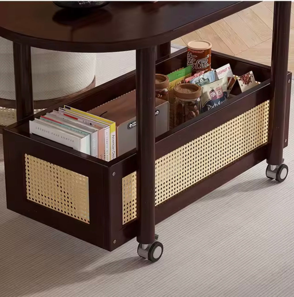 Light Luxury Drinks Trolley with Shelf