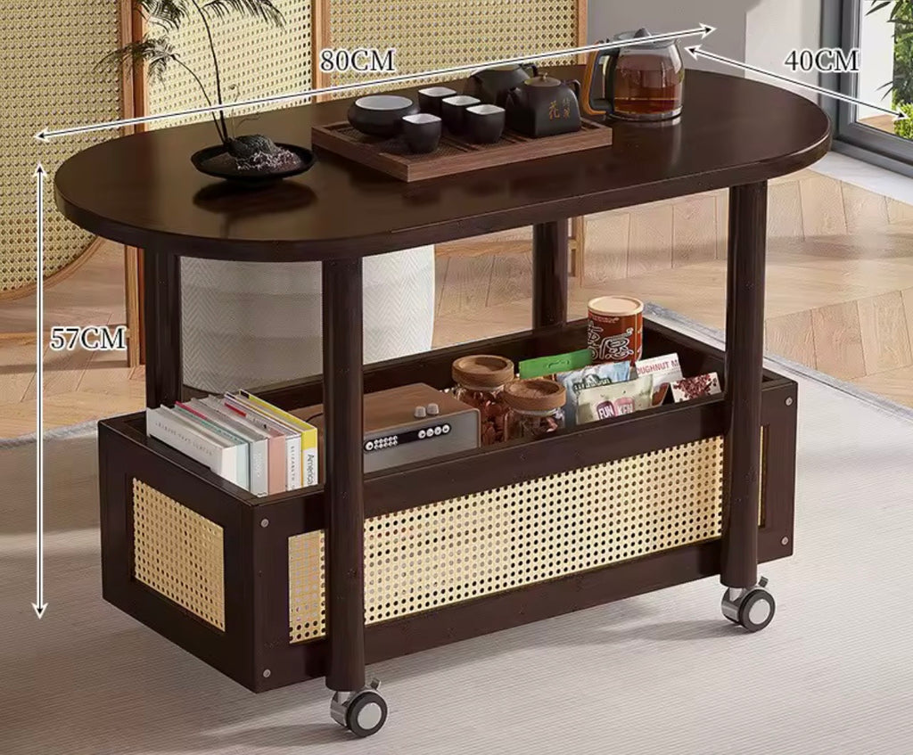 Light Luxury Drinks Trolley with Shelf