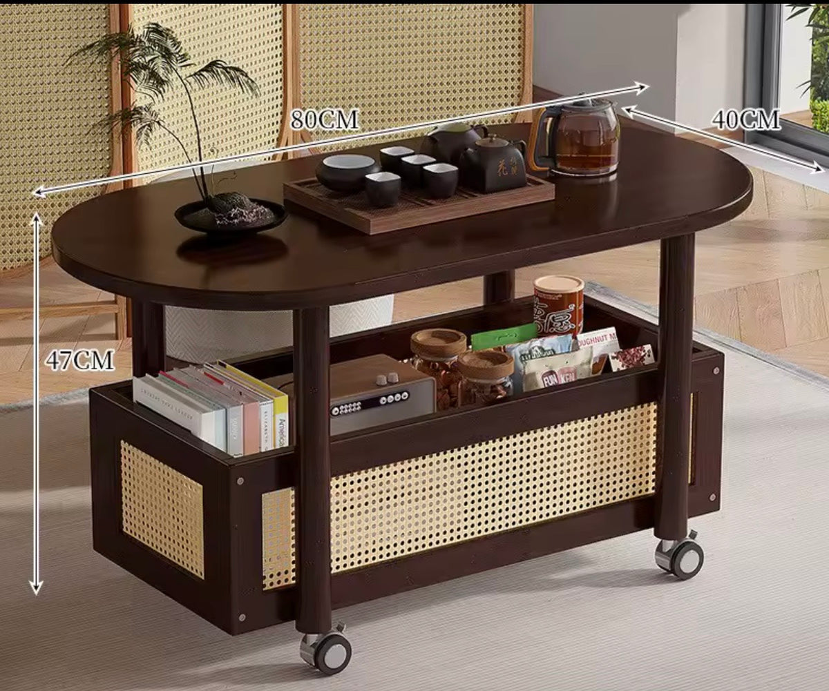 Light Luxury Drinks Trolley with Shelf