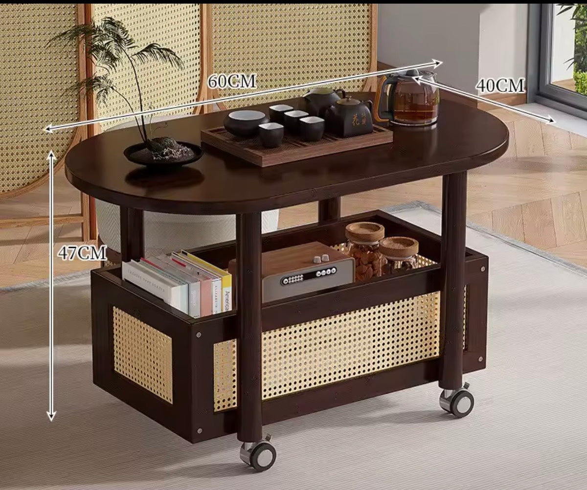 Light Luxury Drinks Trolley with Shelf