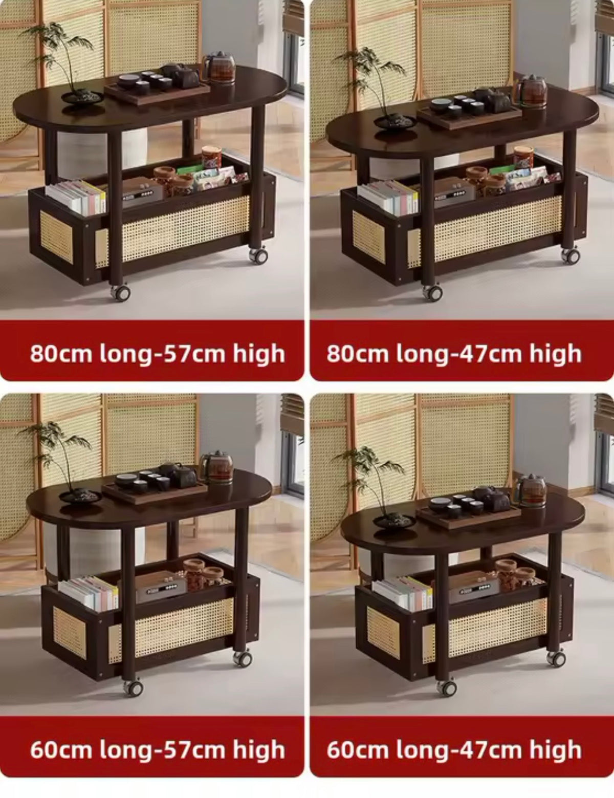 Light Luxury Drinks Trolley with Shelf