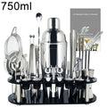 Boston Cocktail Shaker Set with Holder, 13 or 22 Pieces