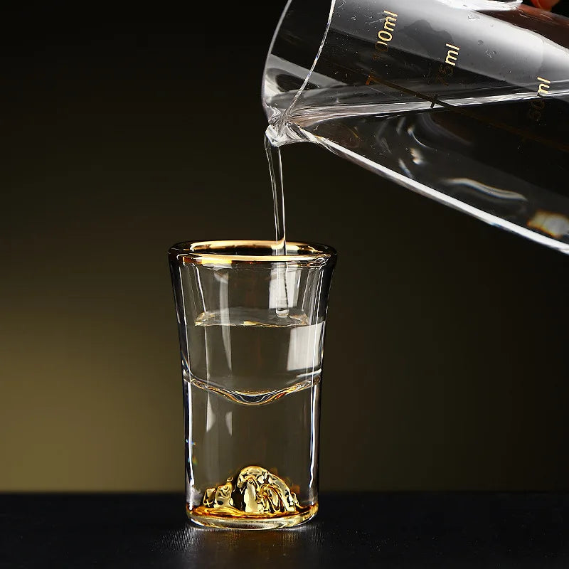 Mountain-Peak Shot Glass Set, 6 Pieces, 15ml