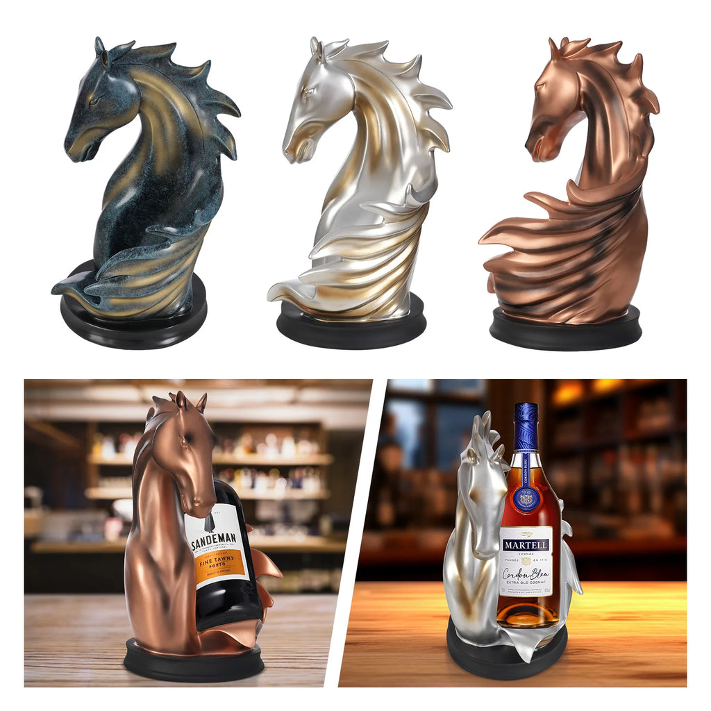 Horse Statue Wine Rack, Bottle Holder