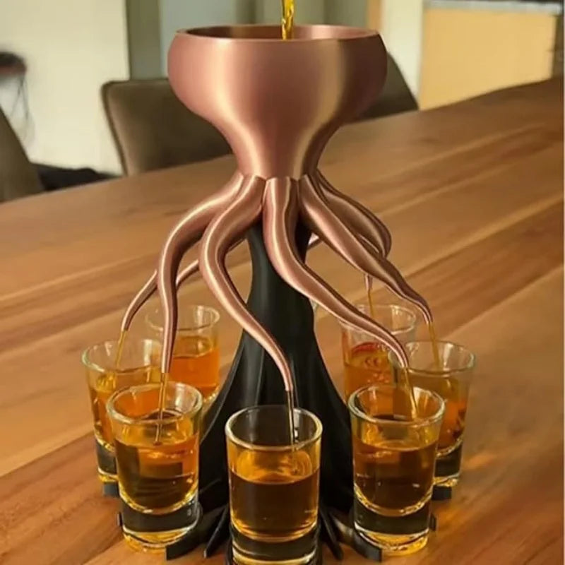 Octopus Shot Dispenser, 6 or 8 Mouths