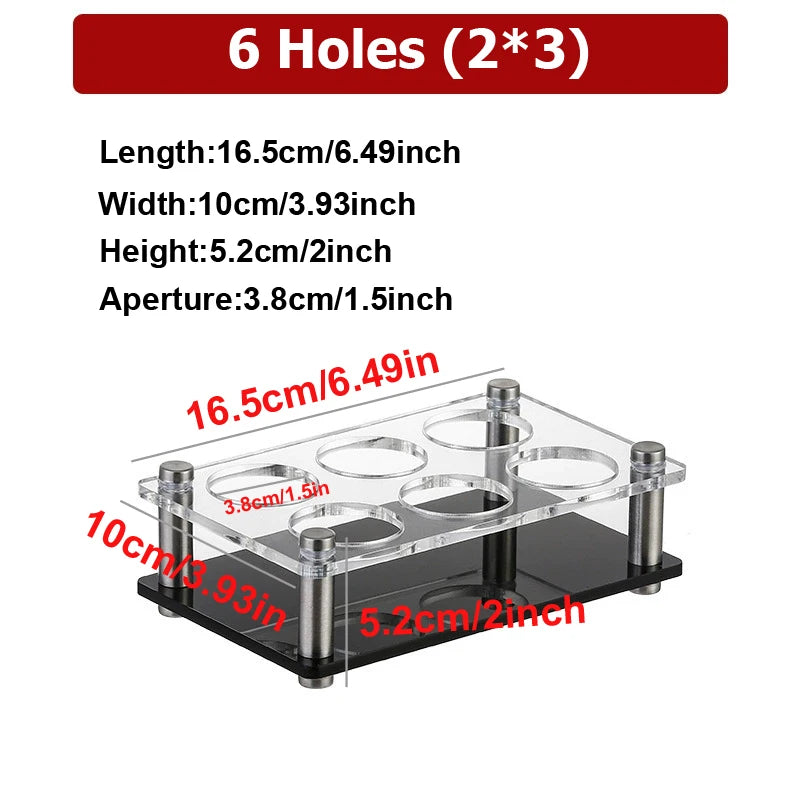 Acrylic Shot Glass Shelf, Wall-Mounted
