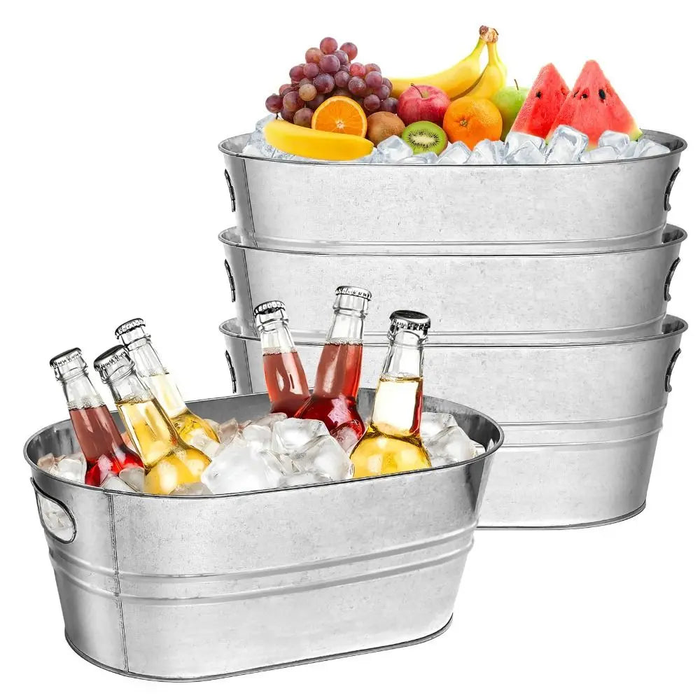 Galvanized Metal Beverage Tub, 15L