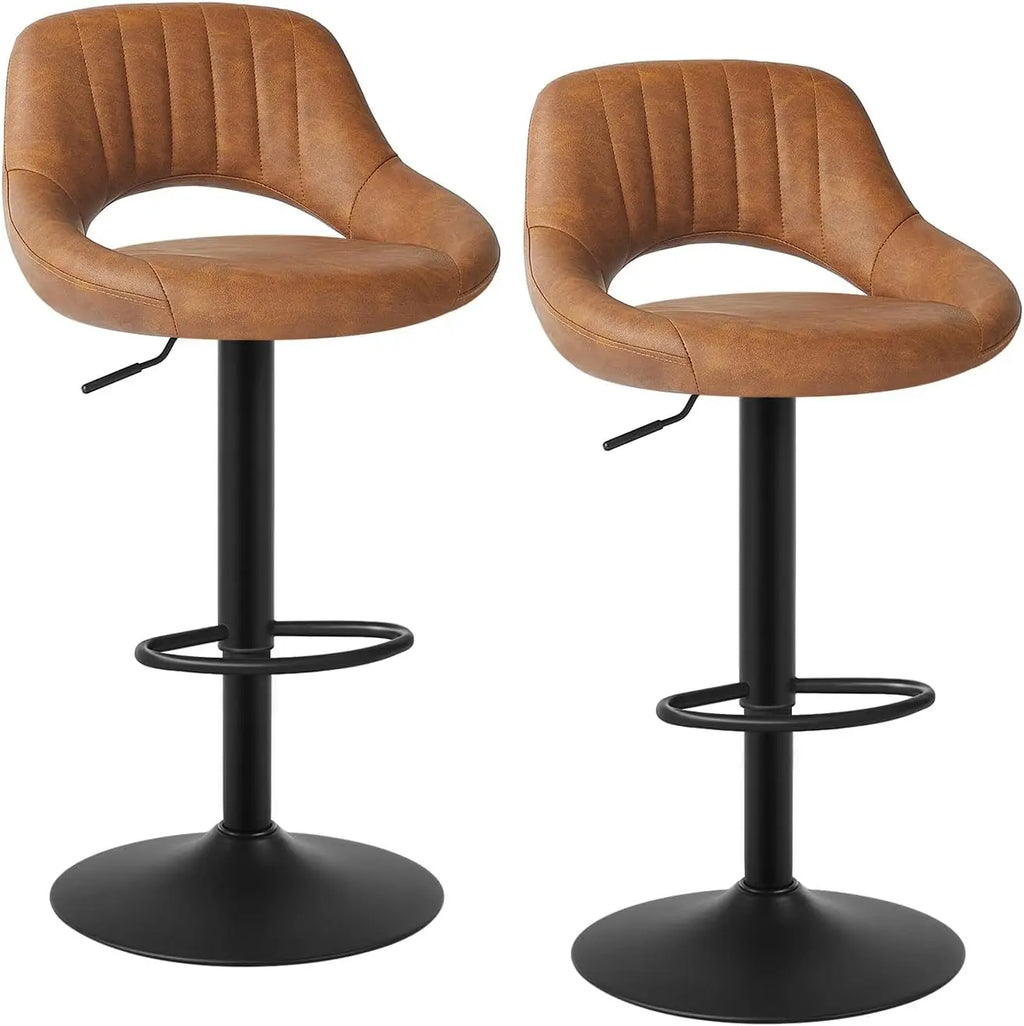 Covent Garden Swivel Bar Stools Set of 2, Height Adjustable