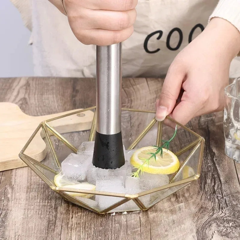 Stainless Steel Muddler and Ice Hammer