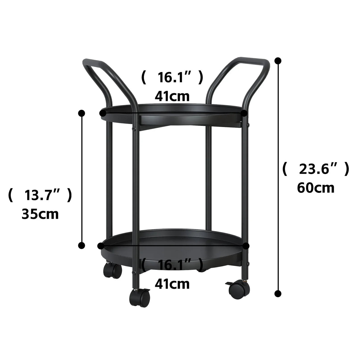 Nordic Mini Drinks Trolley Table