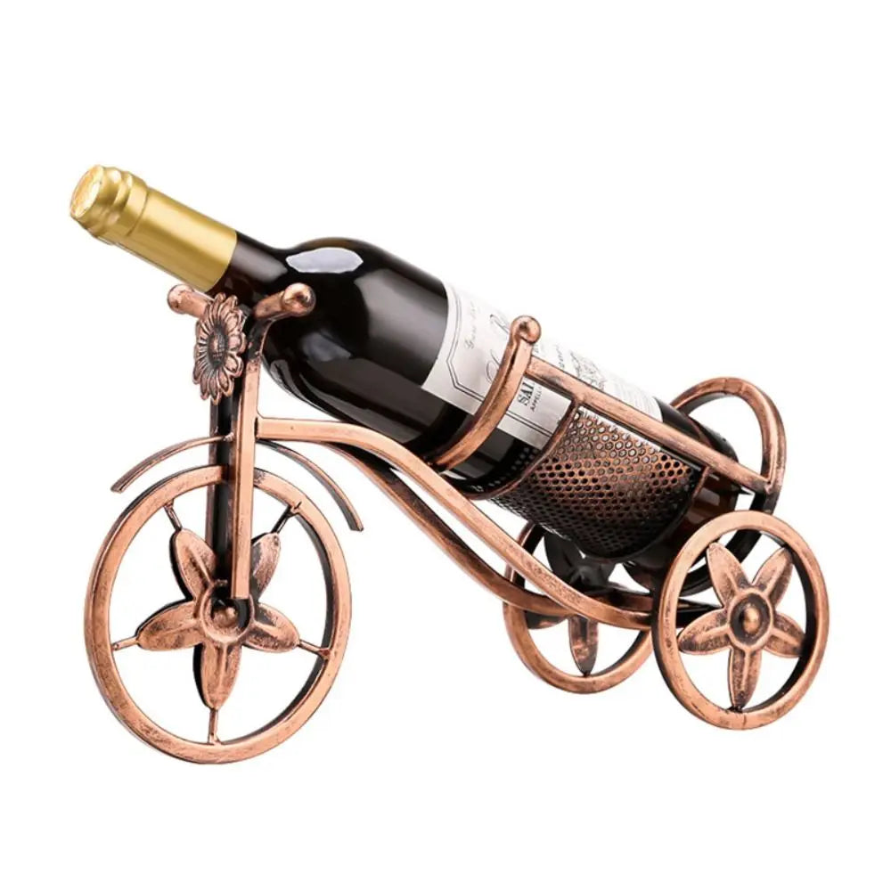 Retro Tricycle Wine Rack, Metal Bottle Holder