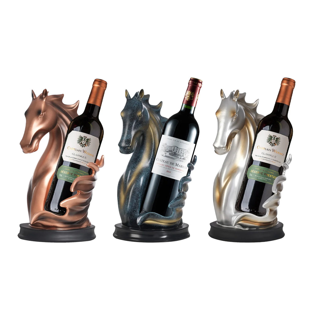 Horse Statue Wine Rack, Bottle Holder