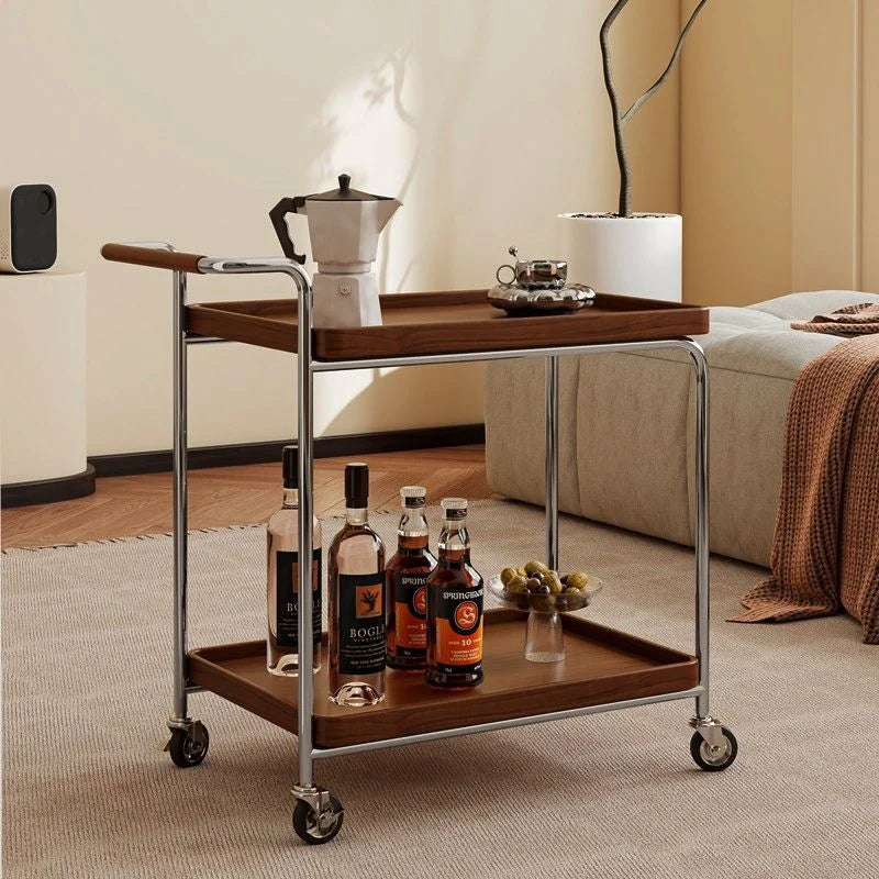 Brown Wood Bar Cart, Luxury Design