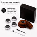 Whisky Cocktail Smoker Kit, 4 Wood Chip Flavours