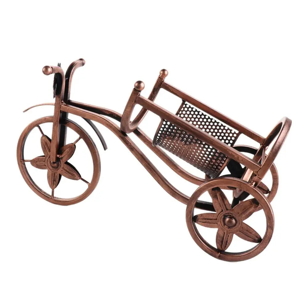 Retro Tricycle Wine Rack, Metal Bottle Holder
