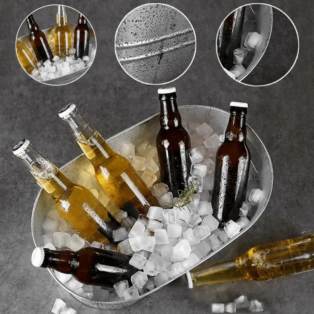 Galvanized Metal Beverage Tub, 15L