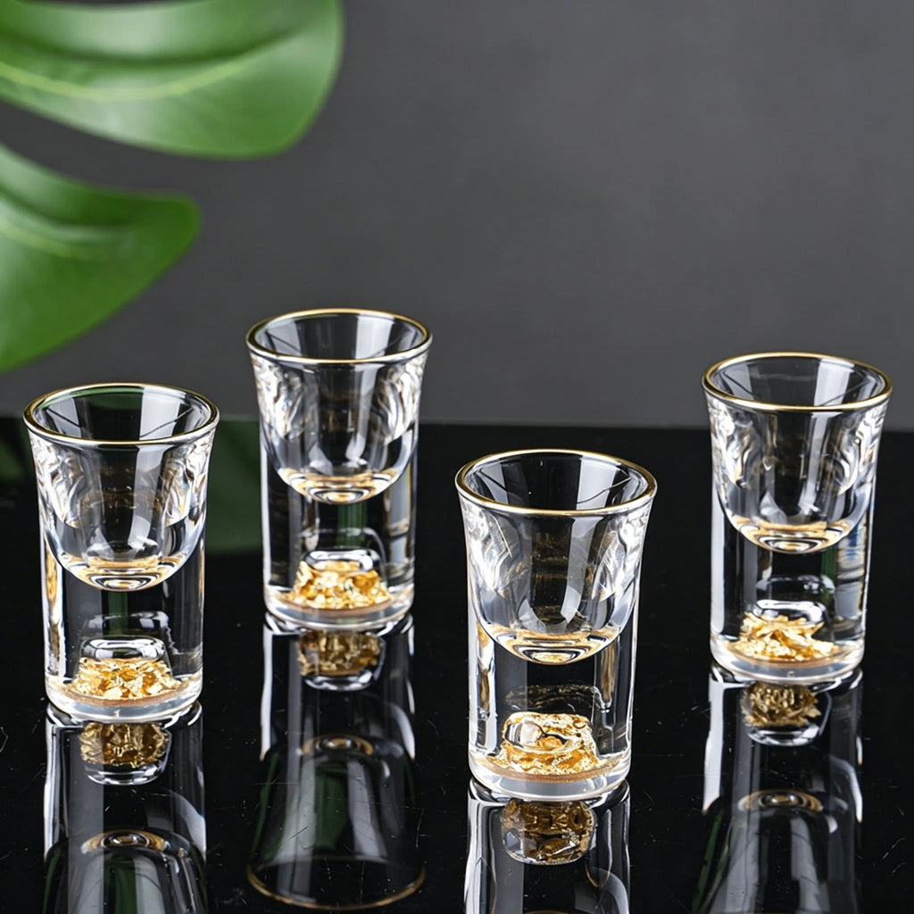 Mountain-Peak Shot Glass Set, 6 Pieces, 15ml