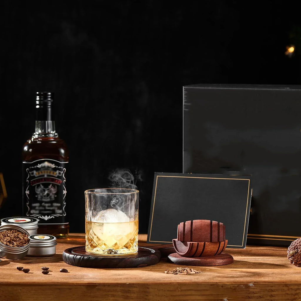 Whisky Cocktail Smoker Kit, 4 Wood Chip Flavours