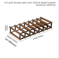 Wood & Metal Wine Rack, 7, 14 or 21 Bottles