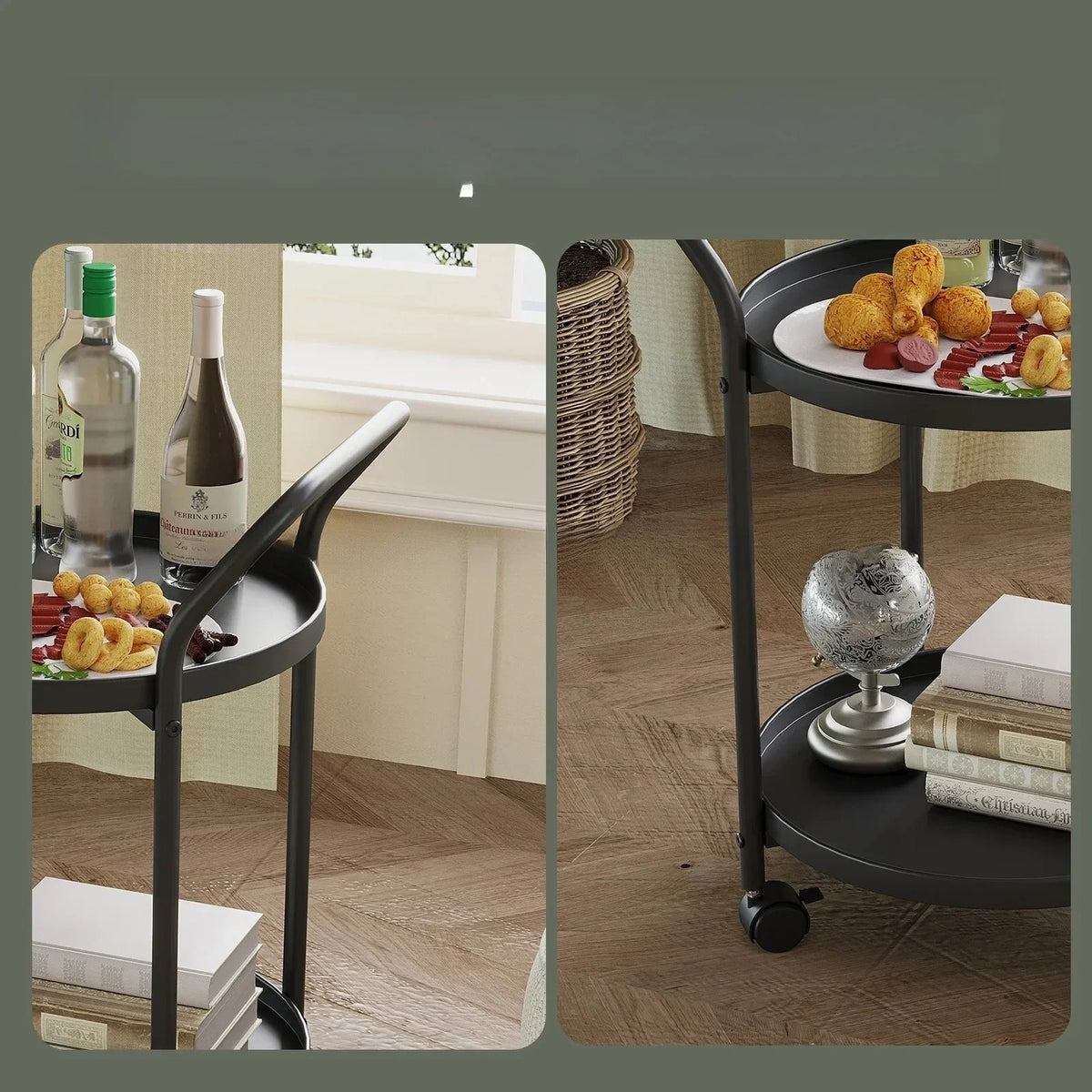 Nordic Mini Drinks Trolley Table