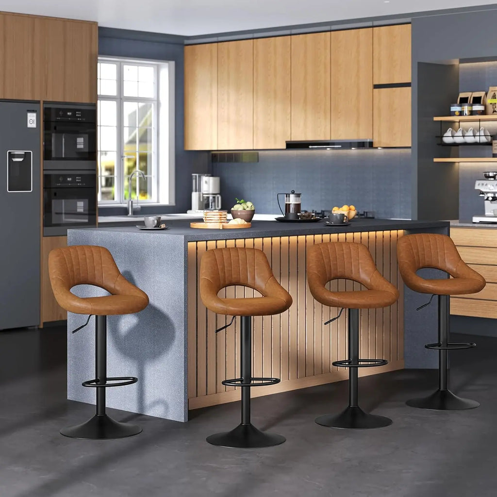 Covent Garden Swivel Bar Stools Set of 2, Height Adjustable