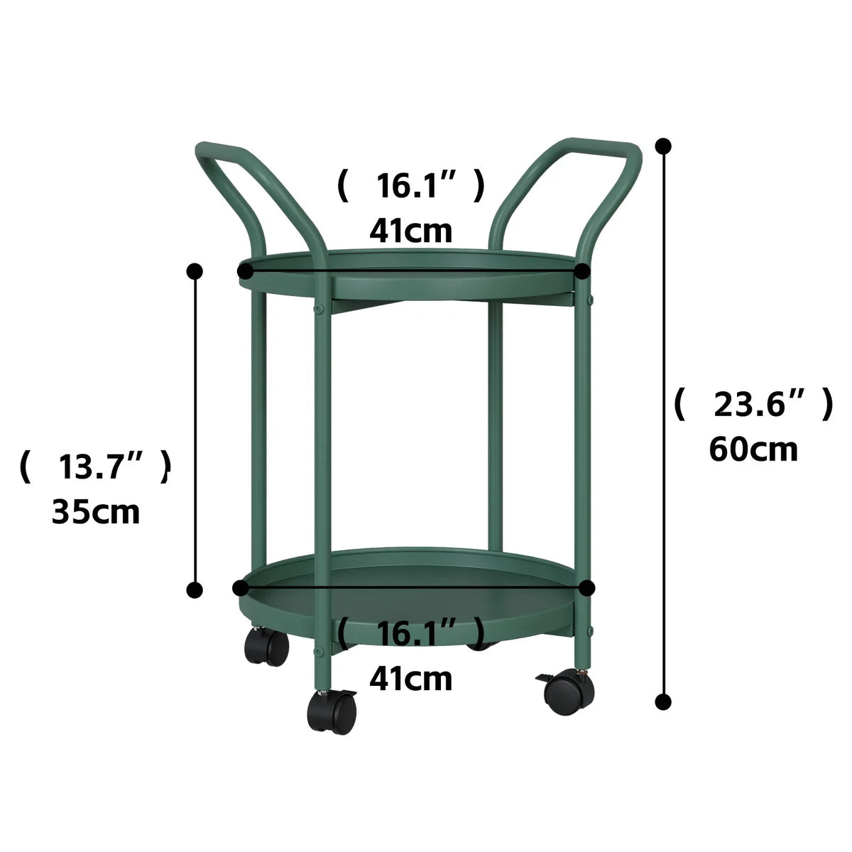 Nordic Mini Drinks Trolley Table