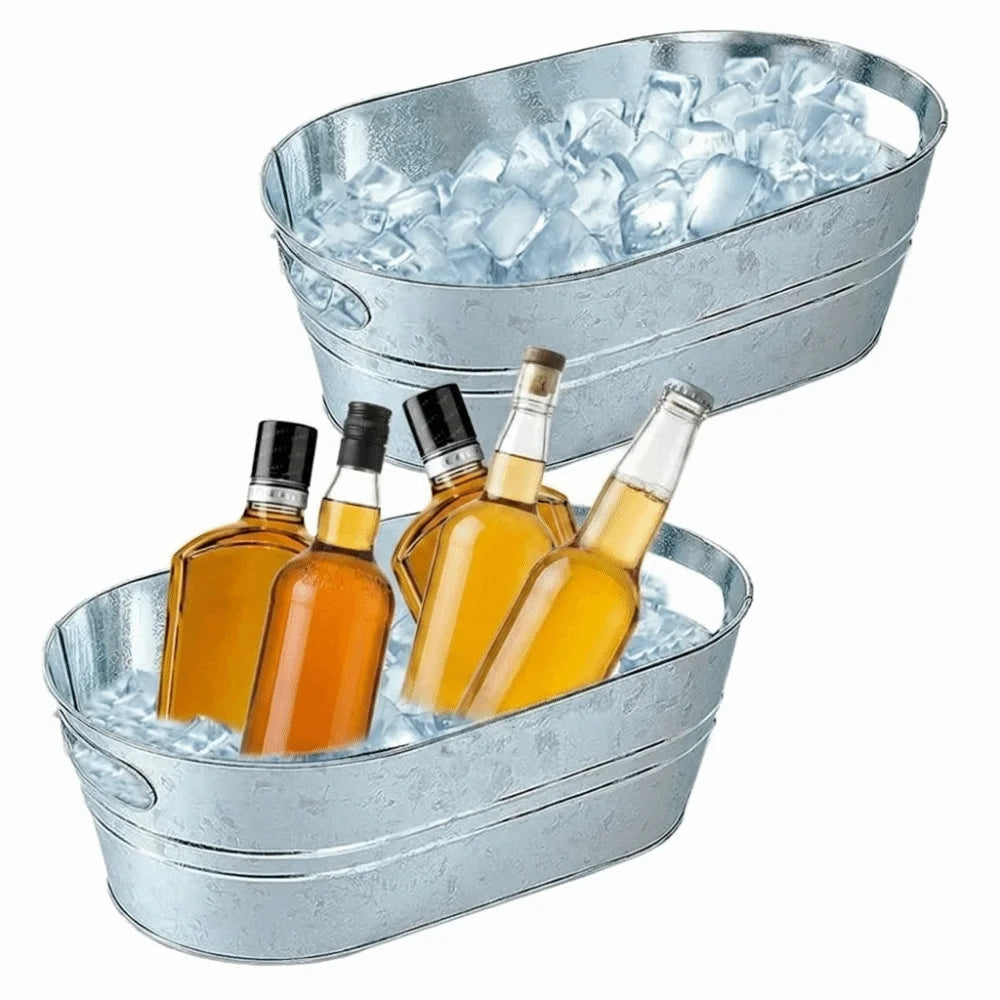 Galvanized Metal Beverage Tub, 15L