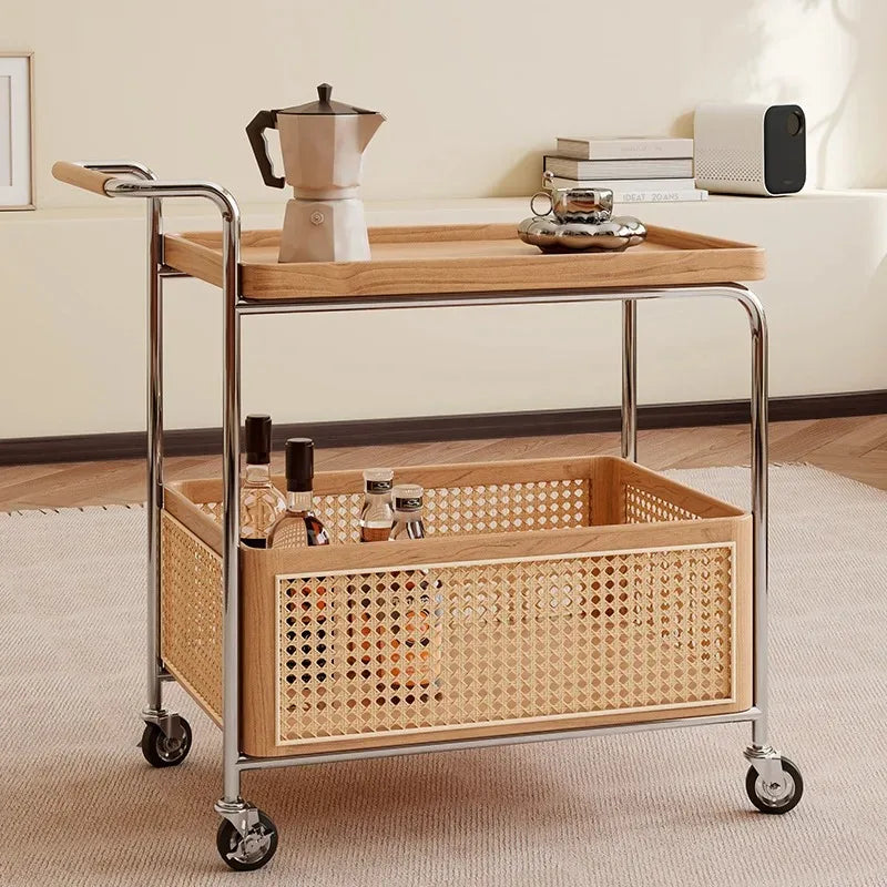 Brown Wood Bar Cart, Luxury Design