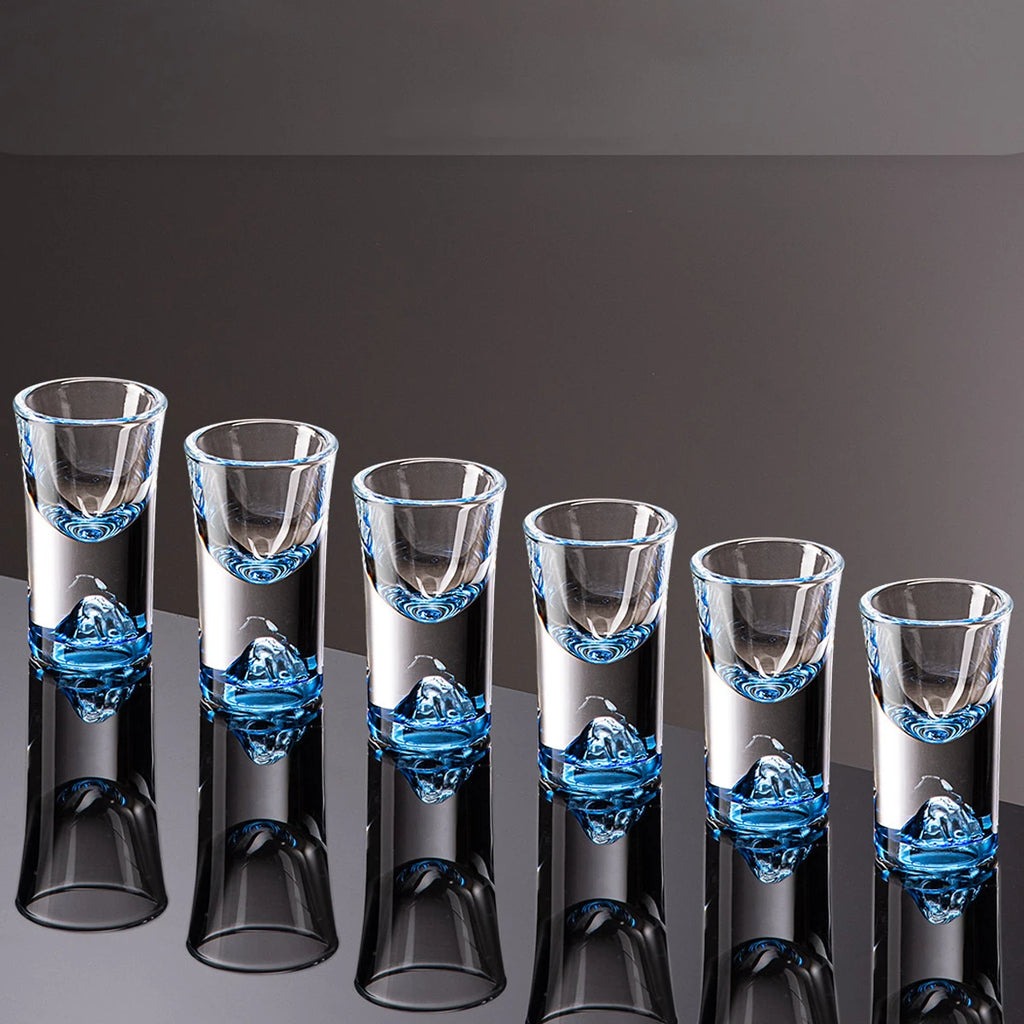 Mountain-Peak Shot Glass Set, 6 Pieces, 15ml