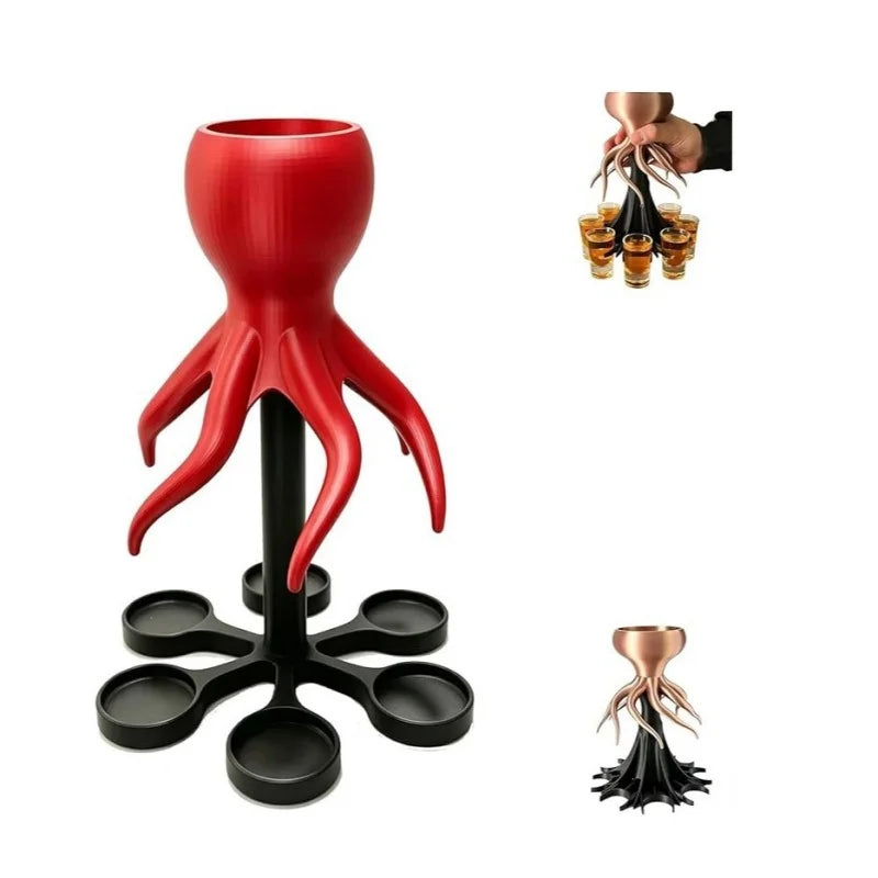 Octopus Shot Dispenser, 6 or 8 Mouths