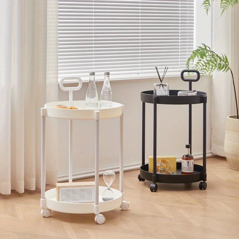 Elegant Two-Tier Drinks Trolley