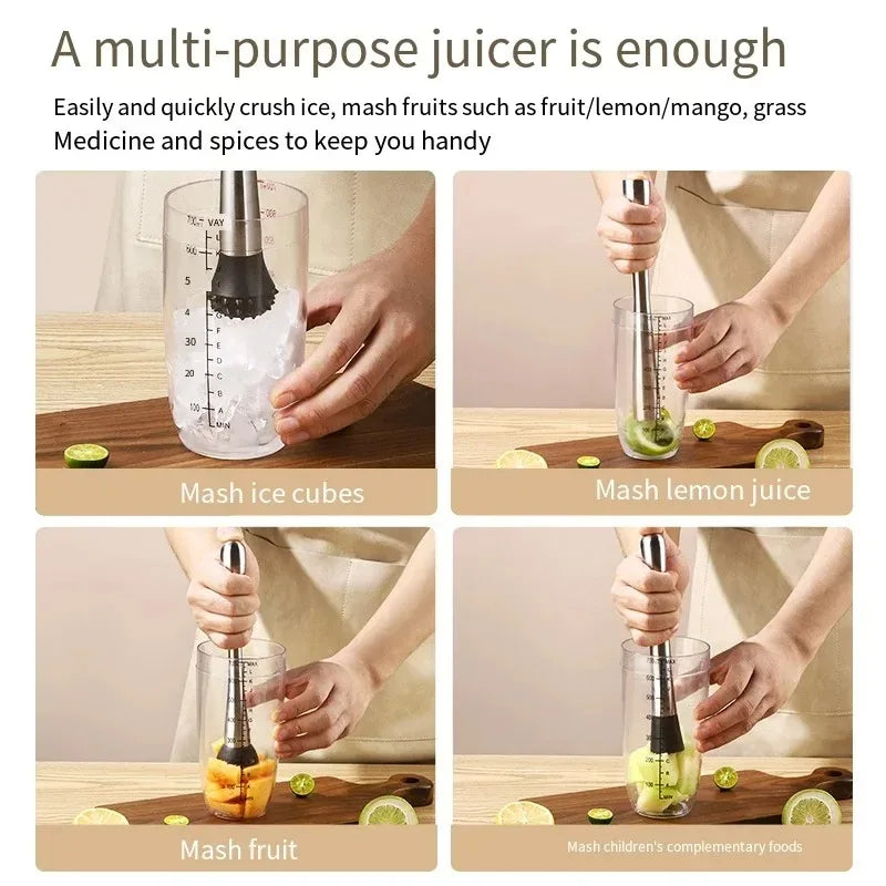Stainless Steel Muddler and Ice Hammer
