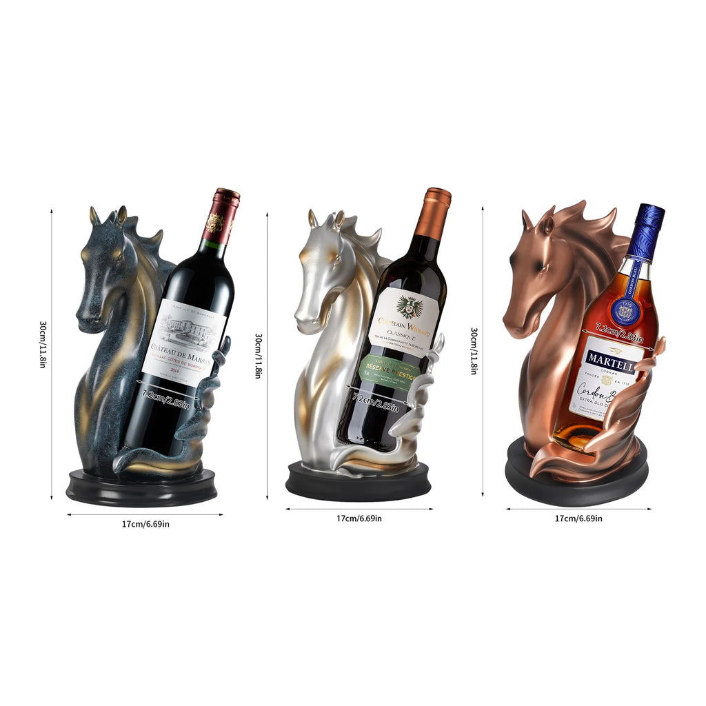 Horse Statue Wine Rack, Bottle Holder