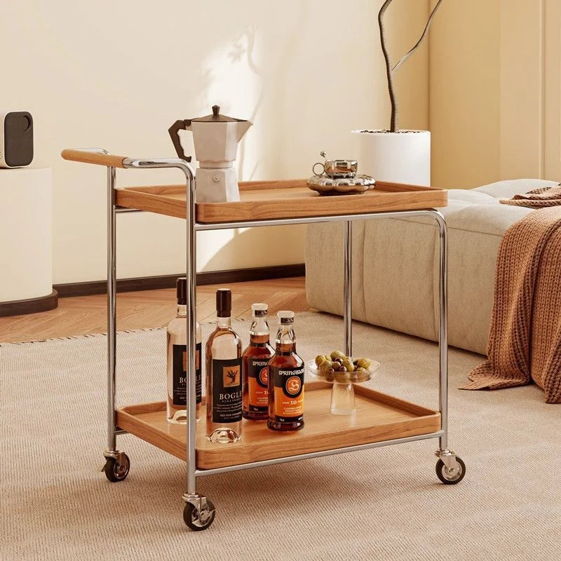 Brown Wood Bar Cart, Luxury Design