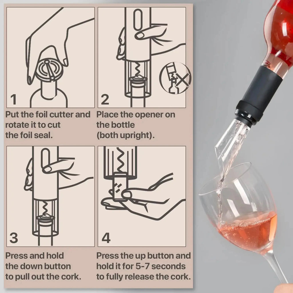 Rechargeable Electric Wine Bottle Opener