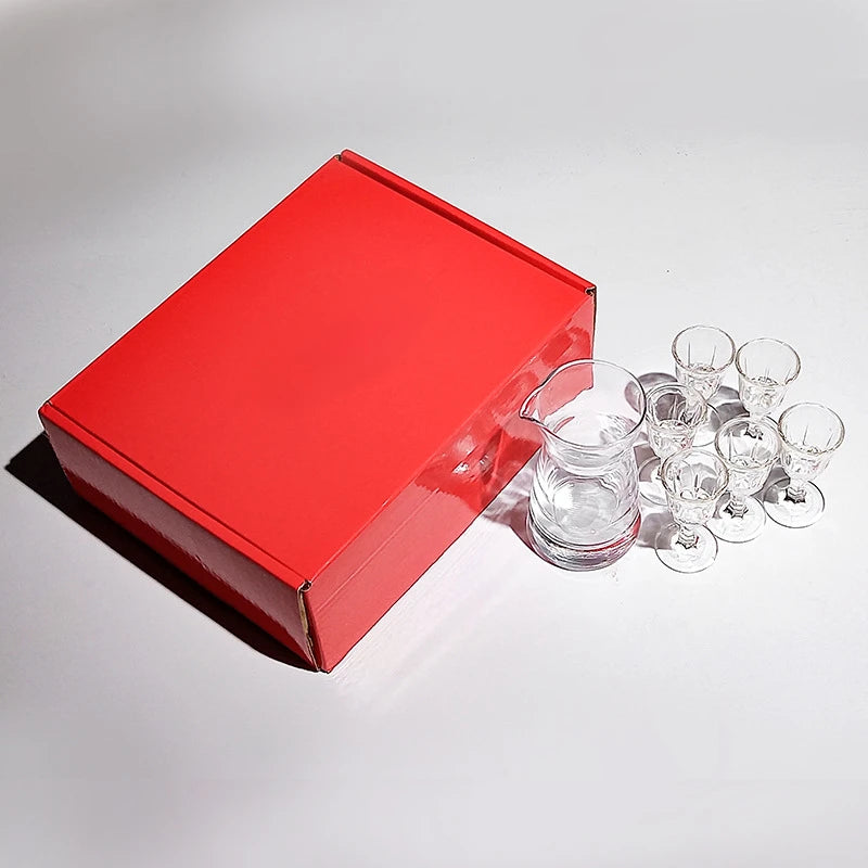 Graduated Shot Glass Set with Dispenser, Gift Boxed