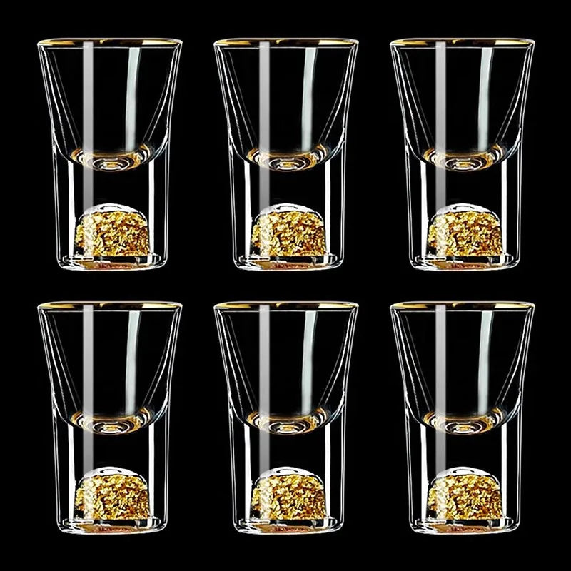 Mountain-Peak Shot Glass Set, 6 Pieces, 15ml