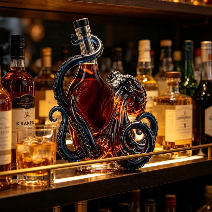 Tentacle Octopus Glass Decanter