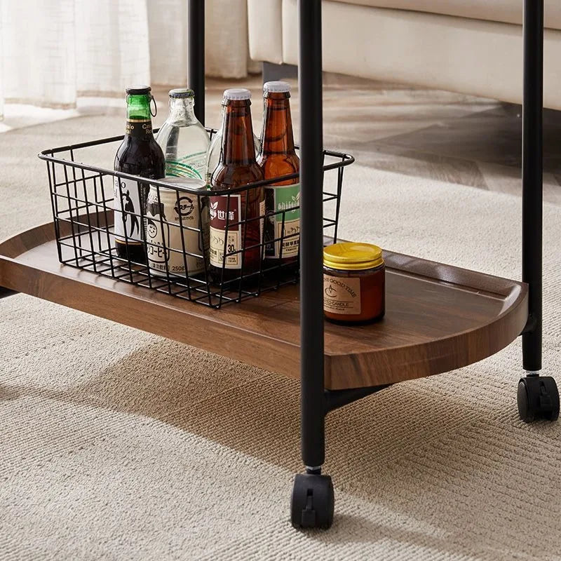 Two-Tier Wooden Bar Trolley