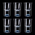 Mountain-Peak Shot Glass Set, 6 Pieces, 15ml