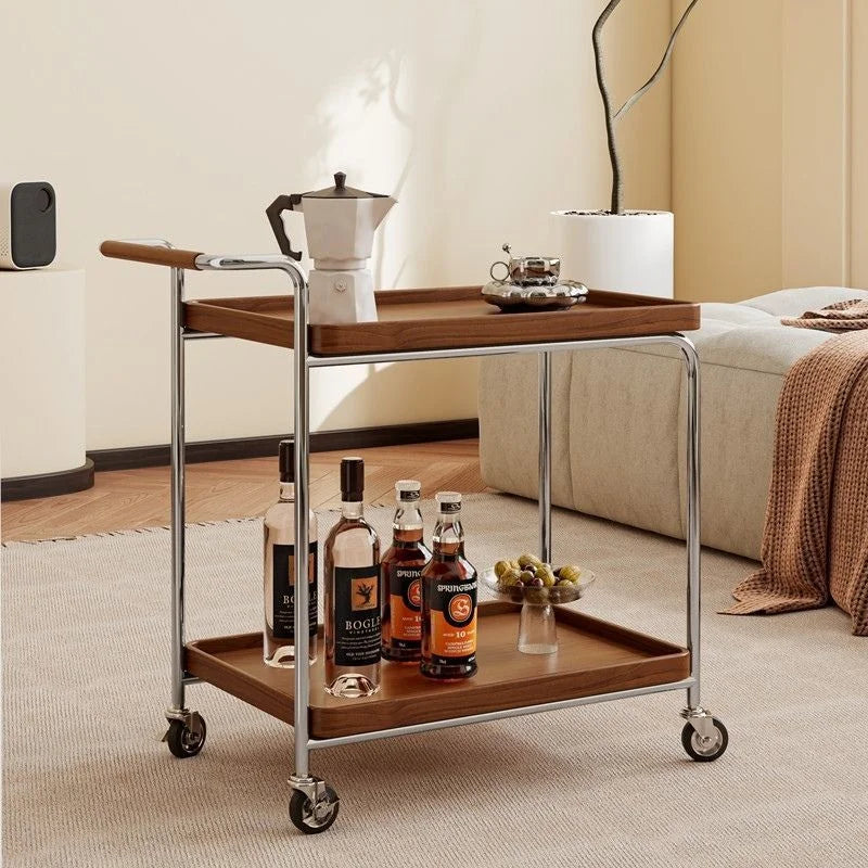 Brown Wood Bar Cart, Luxury Design