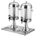 Double-Head Stainless Steel Drinks Dispenser, Two Tanks